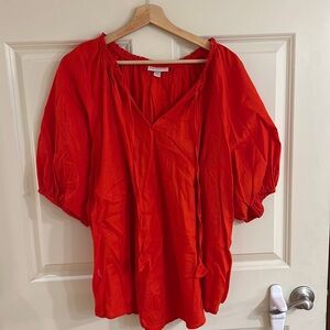 Red blouse
